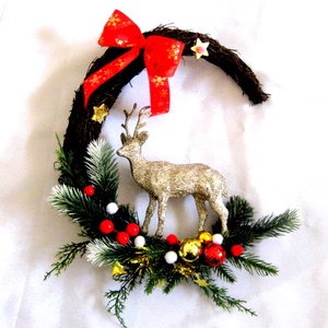 coronita de craciun cu cerb 50805 - Artynos.ro