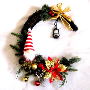 coronita de craciun cu gnomes 50803 - Artynos.ro