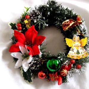 coronita de craciun 50857, Craciun, Decoratiuni de Craciun de casa, Decoratiuni pentru usa de Craciun, Aranjament de flori, ARTYNOS