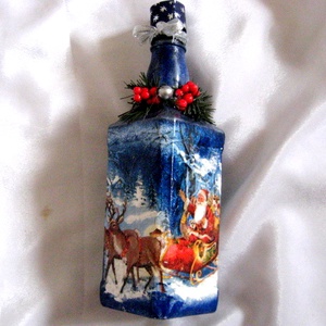 sticla decorata de craciun 50868 - Artynos.ro