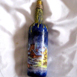 sticla decorata de craciun 50873 - Artynos.ro