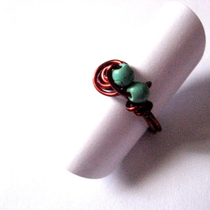 inel de cupru cu turcoaz 50831 - Artynos.ro