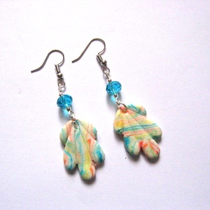 cercei fimo si cristale 50952 - Artynos.ro