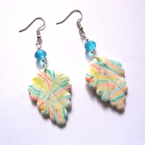 cercei fimo si cristale 50953 - Artynos.ro