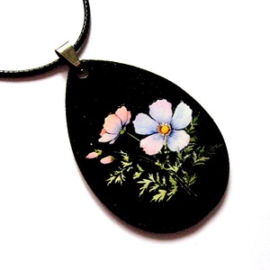 colier lemn 51115, Bijuterii, Coliere, Coliere cu pandative, Confectionarea bijuteriilor, Decoupage, transfer si tehnici servetel, ARTYNOS