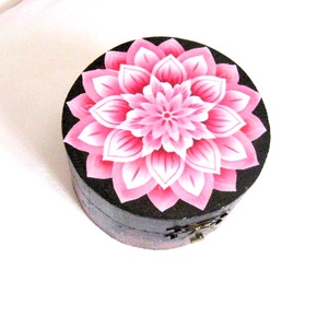 Cutie din lemn cu mandala 51128 - accessorii și unelte - lemn - cutie - Artynos.ro