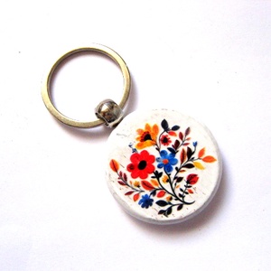 breloc cu flori 51256, Genti si portofele, Accesorii genti, Breloc, Decoupage, transfer si tehnici servetel, ARTYNOS