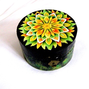 Cutie din lemn cu mandala 51130 - Artynos.ro