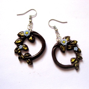 cercei fimo si flori din rasina 51273 - Artynos.ro