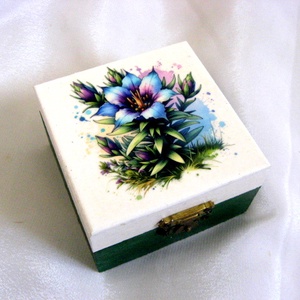 Cutie din lemn decorata 51402 - Artynos.ro