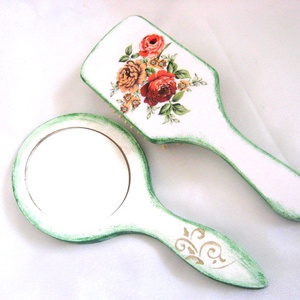 set perie de par si oglinda 51328 - casă & stil de viață - decorațiuni de casă - oglinzi - Artynos.ro