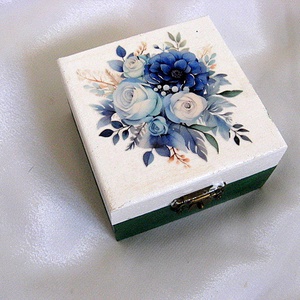 Cutie din lemn decorata 51406 - Artynos.ro