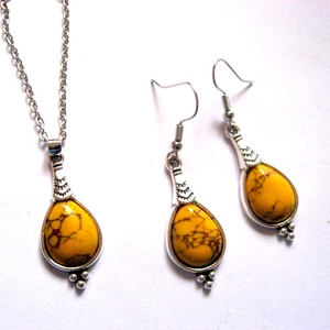 set howlite galben 51525 - Artynos.ro