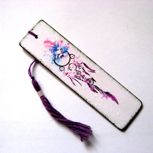 Semn de carte lemn dreamcatcher 51794 - Artynos.ro