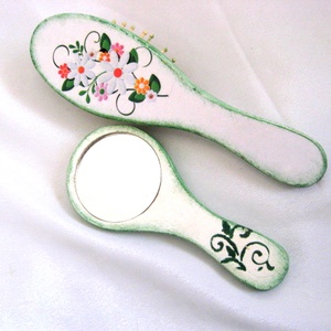 set perie de par si oglinda 51335 - casă & stil de viață - mașină - accesorii de oglindă - Artynos.ro