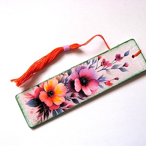 semn de carte 51813, Carti si creatii cu tematica muzicala, cadouri, Semn de carte, Decoupage, transfer si tehnici servetel, ARTYNOS