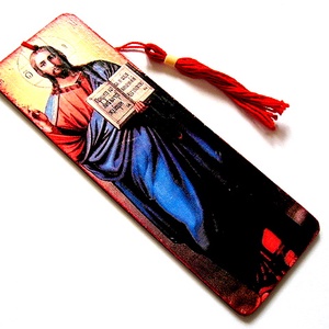 semn de carte cu IISUS 51850, Carti si creatii cu tematica muzicala, cadouri, Semn de carte, Decoupage, transfer si tehnici servetel, ARTYNOS