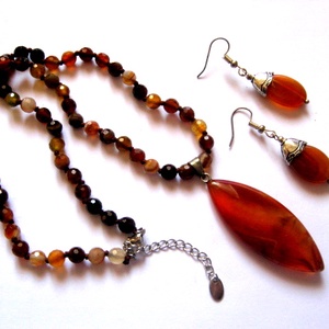 Set bijuterii cu agate 51907 - Artynos.ro