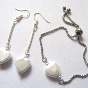 set bratara si cercei cu perle mallorca 51931 - Artynos.ro