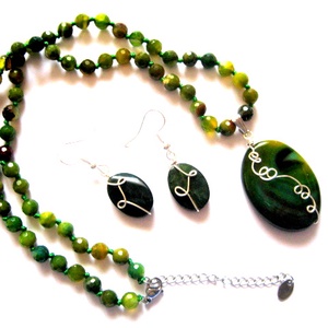 Set bijuterii cu agate 51950 - Artynos.ro