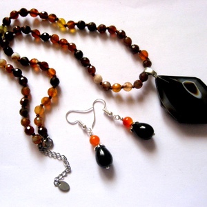 Set bijuterii cu agate 52005 - Artynos.ro