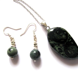 set bijuterii cu jasper kambaba 52039 - Artynos.ro