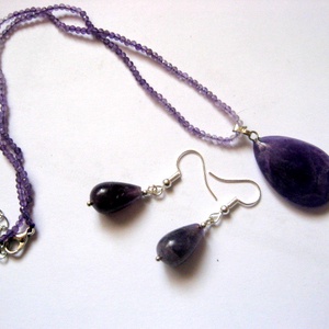 Set bijuterii cu ametist 52173, Bijuterii, Seturi de bijuterii, Confectionarea bijuteriilor, ARTYNOS