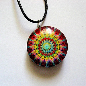 colier mandala din sticla 52469 - Artynos.ro