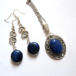 set bijuterii cu lapis lazuli 52558 - Artynos.ro