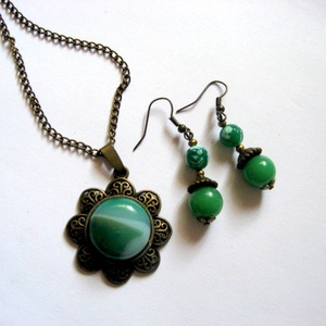 set bijuterii cu agate 52552 - Artynos.ro