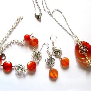 set bijuterii cu agate 52656 - Artynos.ro