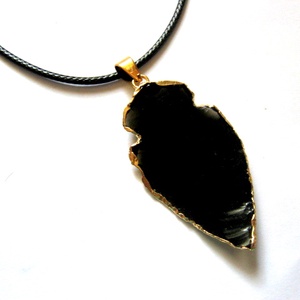 colier obsidian 52591 - Artynos.ro