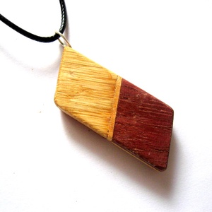 pandantiv lemn artar canadian , ,purple wood. si padauk 52677 - Artynos.ro