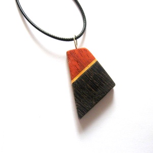 pandantiv lemn padauk , ,purple wood.nuc si wenge 52660 - Artynos.ro