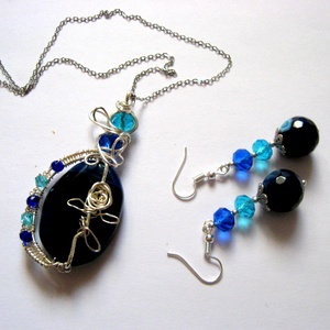 set bijuterii cu agate 52756 - Artynos.ro