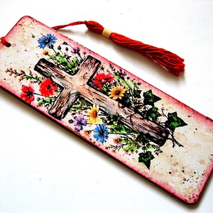 semn de carte cu Sfanta Cruce 52865 - Artynos.ro