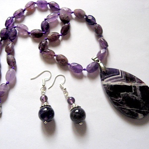 set bijuterii cu ametist  52956 - Artynos.ro