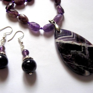 set bijuterii cu ametist  52956 - bijuterii - seturi de bijuterii - Artynos.ro