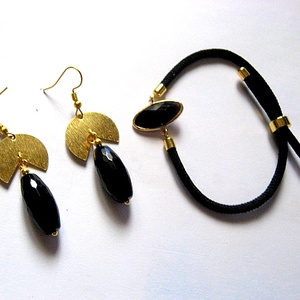set bijuterii cu onix 52946, Bijuterii, Seturi de bijuterii, , ARTYNOS