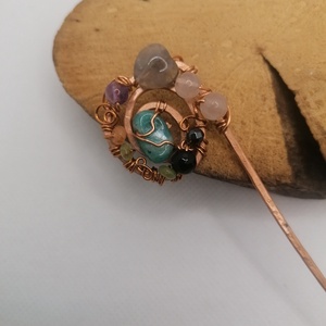 Ac de par cu pietre semipretioase - îmbrăcăminte și modă - accesorii păr - clemă de păr și ac de păr - Artynos.ro