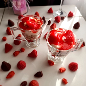 Strawberry and coockie desert - casă & stil de viață - lumânări, parfumuri, arome - ceară parfumată - Artynos.ro