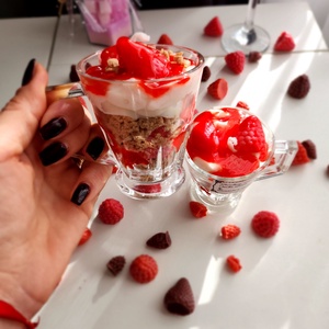 Strawberry and coockie desert - casă & stil de viață - lumânări, parfumuri, arome - ceară parfumată - Artynos.ro