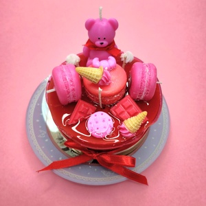 Lumanare Tort  Teddy s Coockie Party - casă & stil de viață - lumânări, parfumuri, arome - felinar cu lumânare - Artynos.ro