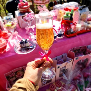 Prosecco Rosé and Gold Leaf - casă & stil de viață - lumânări, parfumuri, arome - lumânări artizanale - Artynos.ro