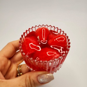 Mini Bomboniera cu Căpșuni si Zmeura si/sau Blueberrys - casă & stil de viață - lumânări, parfumuri, arome - ceară parfumată - Artynos.ro