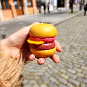 Lumânare Hamburger, The Real Deal - casă & stil de viață - lumânări, parfumuri, arome - felinar cu lumânare - Artynos.ro