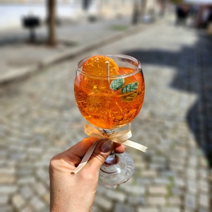 Lumanare Artizanala Aperol Spritz  - Artynos.ro
