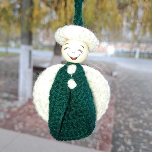 Ingerasi crosetați - crăciun - decorațiuni de crăciun de casă - figurine pentru pomul de crăciun - Artynos.ro