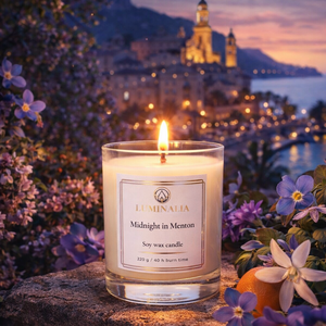 Lumanare 220g Midnight in Menton , Casa & Stil de viata, Lumanari, parfumuri, arome, Ceara parfumata, Lumanare si fabricarea lumanarilor, ARTYNOS