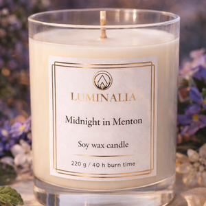 Lumanare 220g Midnight in Menton  - casă & stil de viață - lumânări, parfumuri, arome - ceară parfumată - Artynos.ro